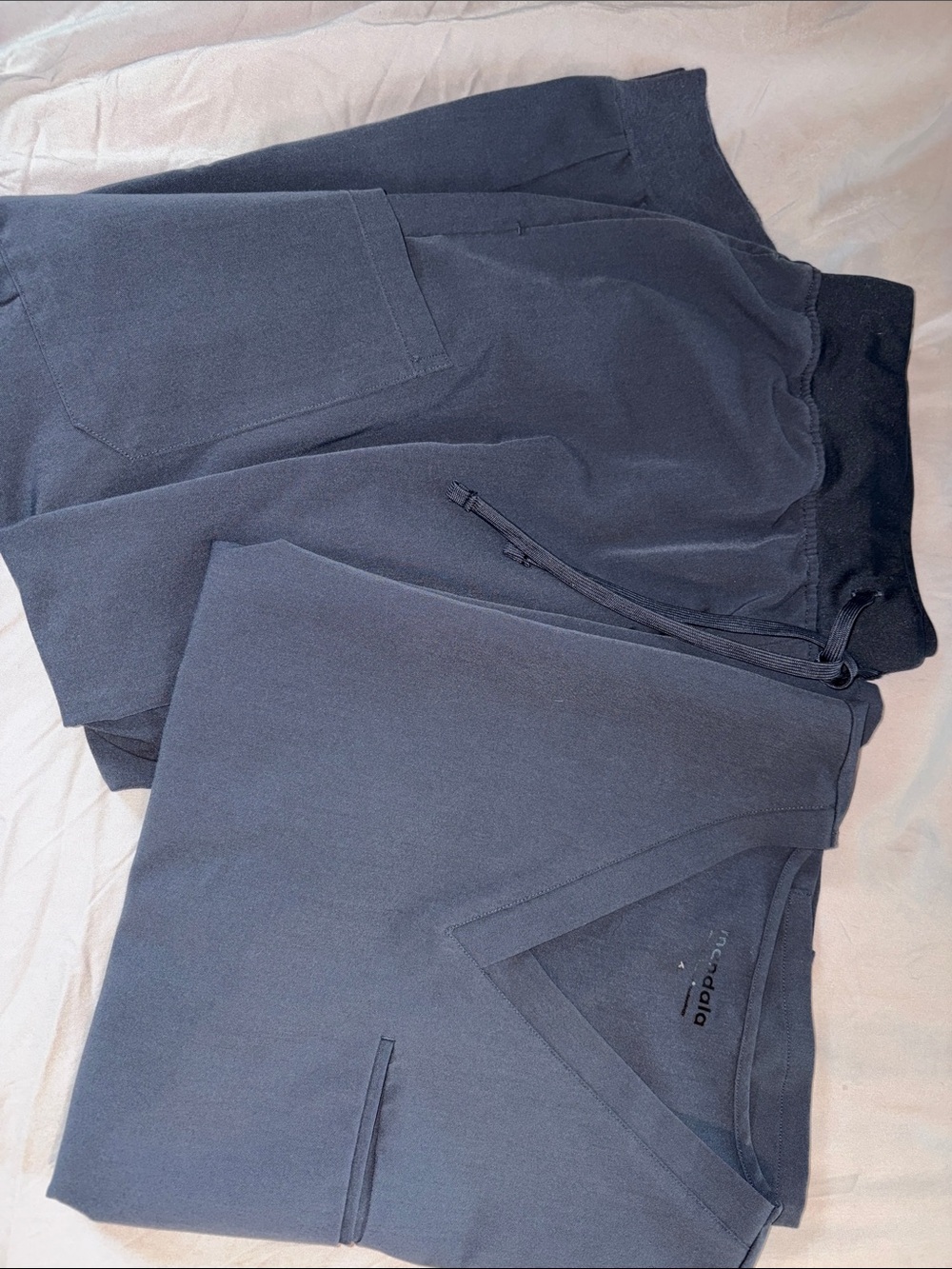 Women’s Dark Gray Scrub set - Mandala